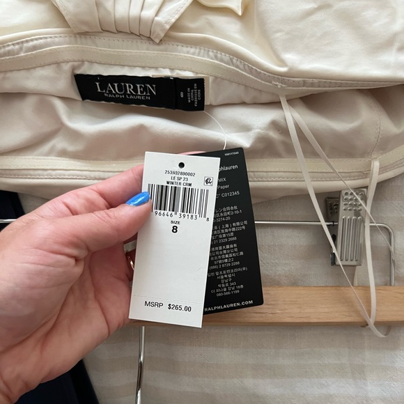 **NWT** Ralph Lauren Bow Back Satin Dress - Picture 6 of 7